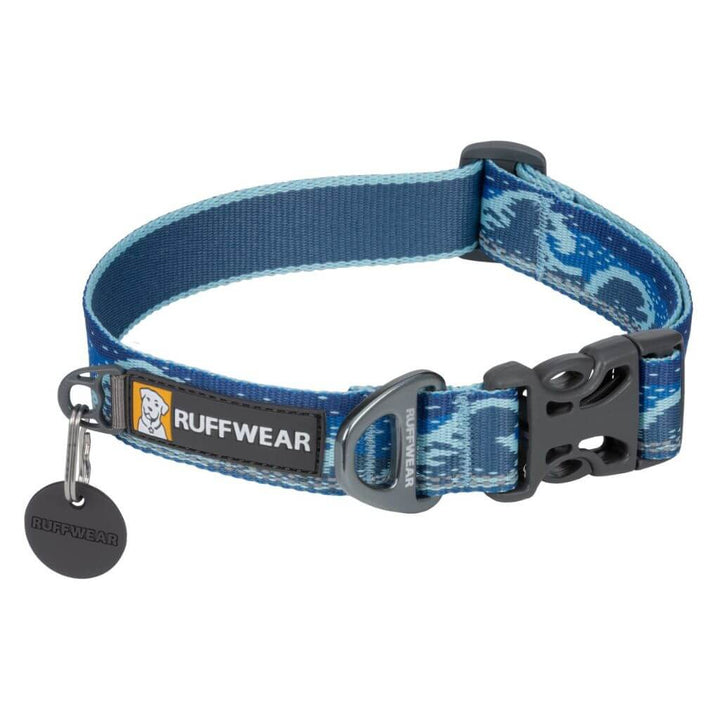 Ruffwear Crag Collar in the Midnight Wave pattern