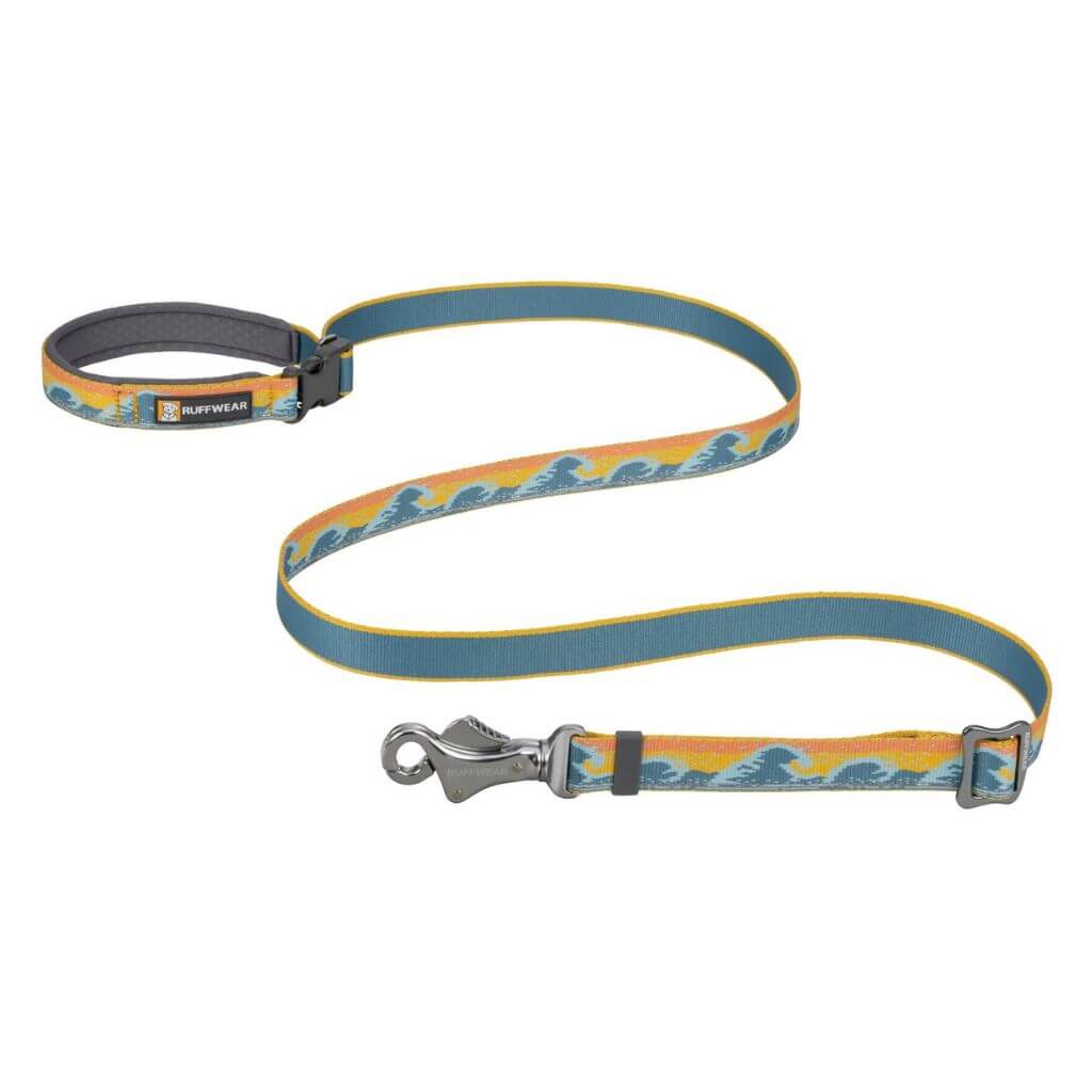 Ruffwear Crag EX Adjustable Dog Leash in Rising Wave Pattern