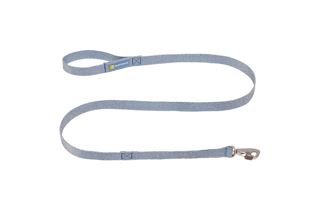 Ruffwear Front Range Flex Dog Leash in Polar Blue on a white background