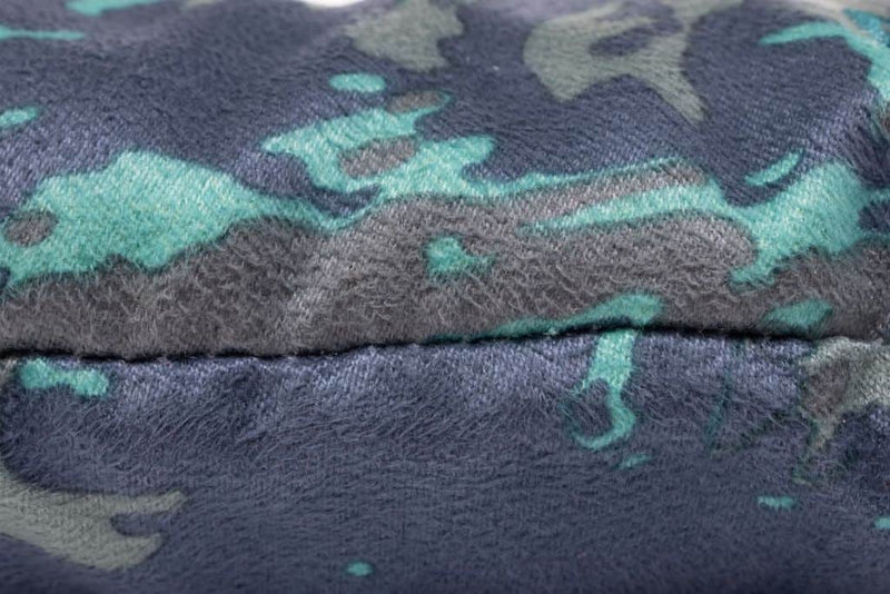 Ruffwear Basecamp Dog Bed in Tidal Teal close up of the fabric