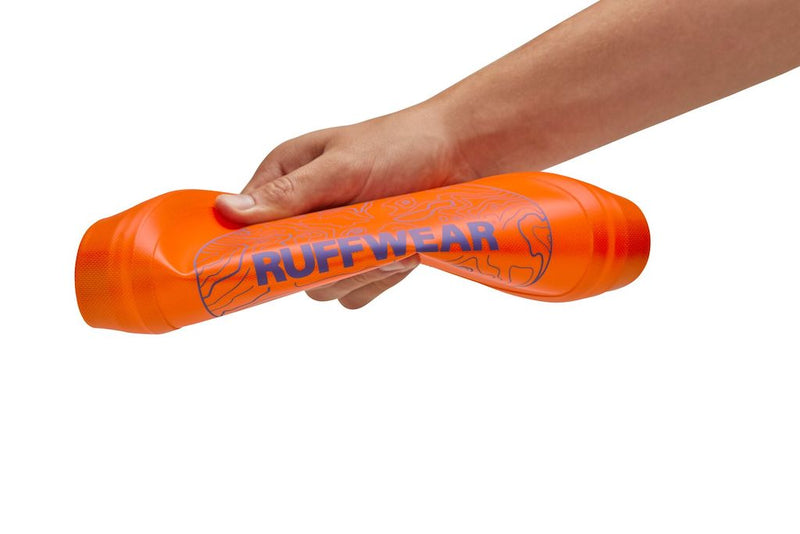 Ruffwear Camp Flyer Frisbee in Orange Showing how it can be flexibly bent
