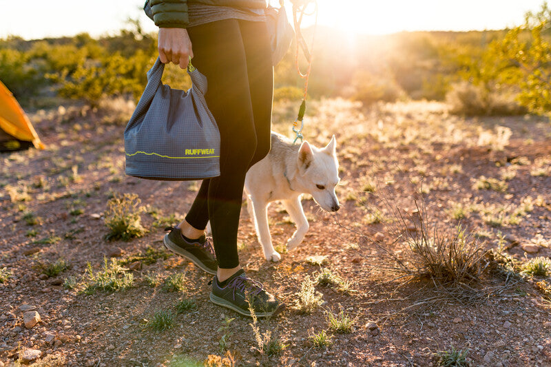 Ruffwear Kibble Kaddie Lifestyle Carrying it to the Campsite