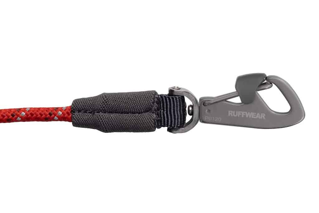 Ruffwear Knot-a-Hitch closeup of locking crux clip