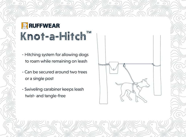 Knot-a-Hitch by Ruffwear Product Card highlighting uses