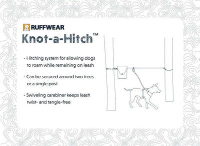 Knot-a-Hitch by Ruffwear Product Card highlighting uses