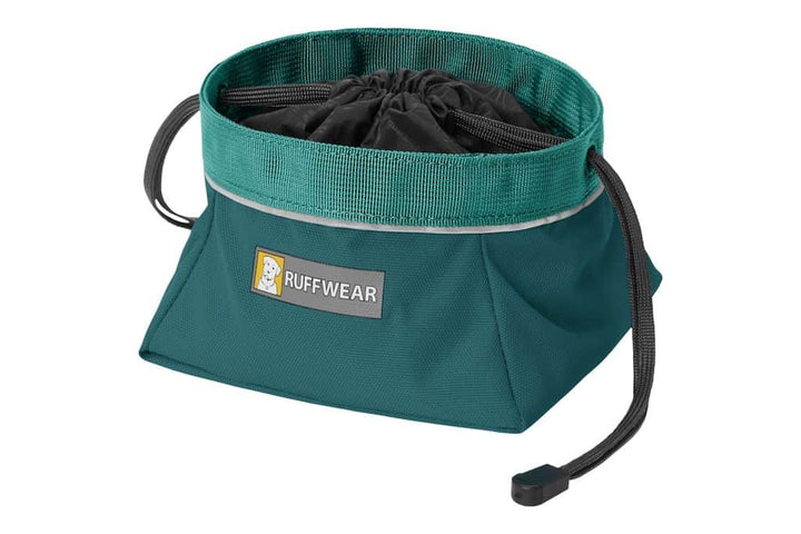 Ruffwear Quencher Cinch Top Dog Bowl showing closed