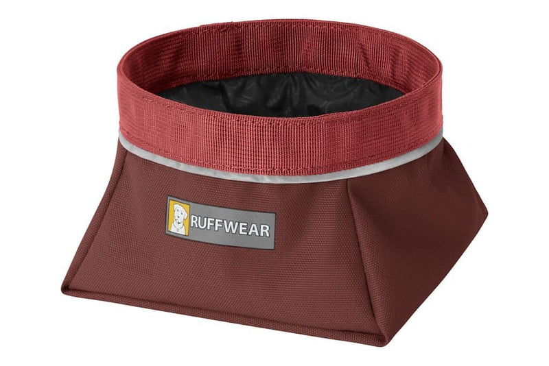 Ruffwear Quencher Dog Bowl in Fired Brick Red