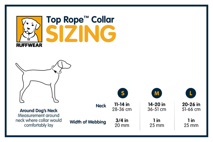 Top Rope Dog Collar - V-Ring Stays at Top of Neck